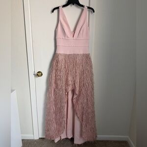 BCBGMaxAzria Blush Pink High Low Dress